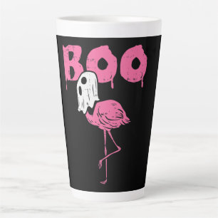 Boo Flamingo Ghost Fun Halloween Animal Bird Men Milchtasse