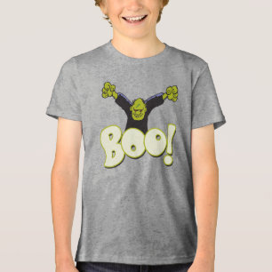 BOO Frankenstein Monster Halloween Cartoon Spaß Tri-Blend Shirt