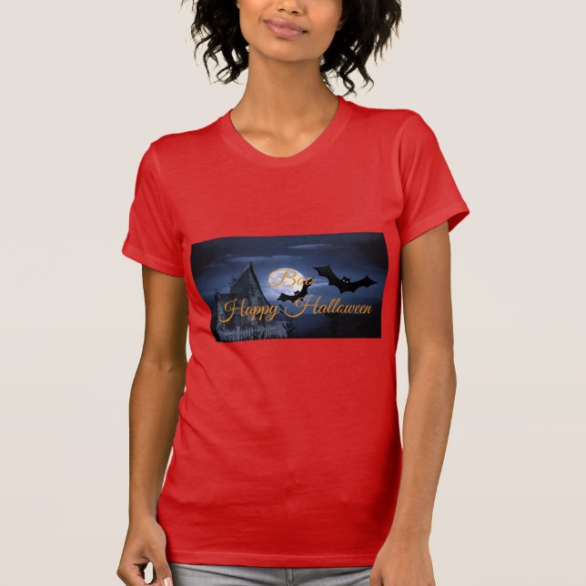 Boo Frohes Halloween T-Shirt (Vorderseite)