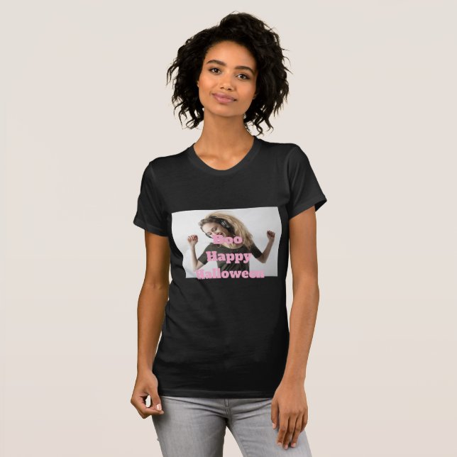 Boo Frohes Halloween T-Shirt (Vorne ganz)