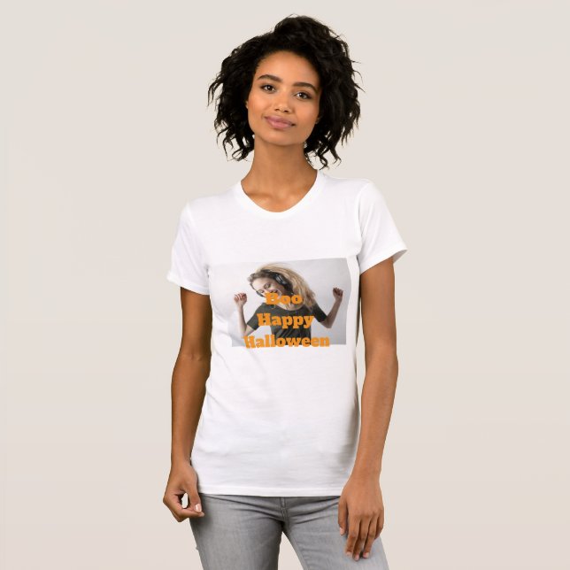 Boo Frohes Halloween T-Shirt (Vorne ganz)