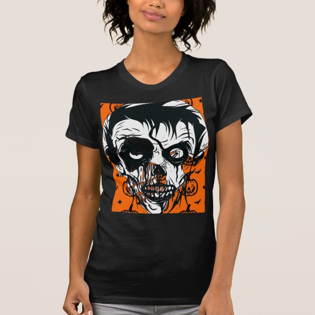 Boo Frohes Halloween T-Shirt (Vorderseite)