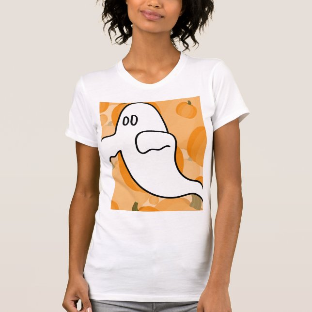 Boo Frohes Halloween T-Shirt (Vorderseite)