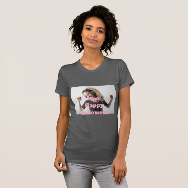 Boo Frohes Halloween T-Shirt (Vorne ganz)