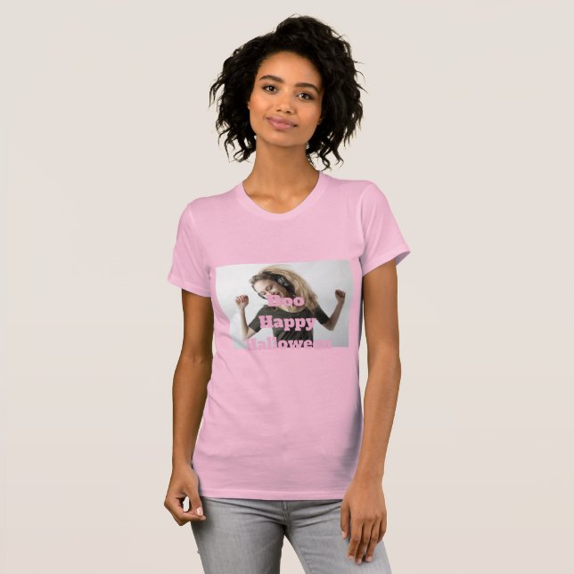 Boo Frohes Halloween T-Shirt (Vorne ganz)