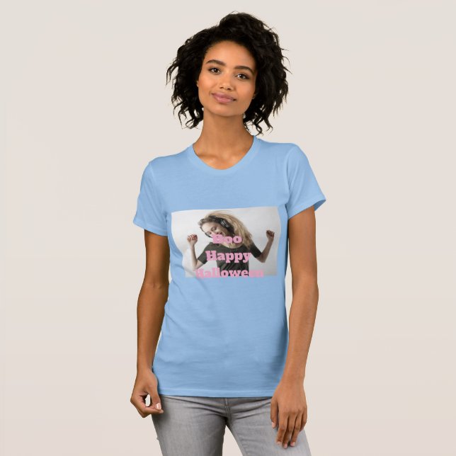 Boo Frohes Halloween T-Shirt (Vorne ganz)