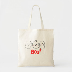 Boo! Fun & Spooky Halloween Tote Bag Tragetasche