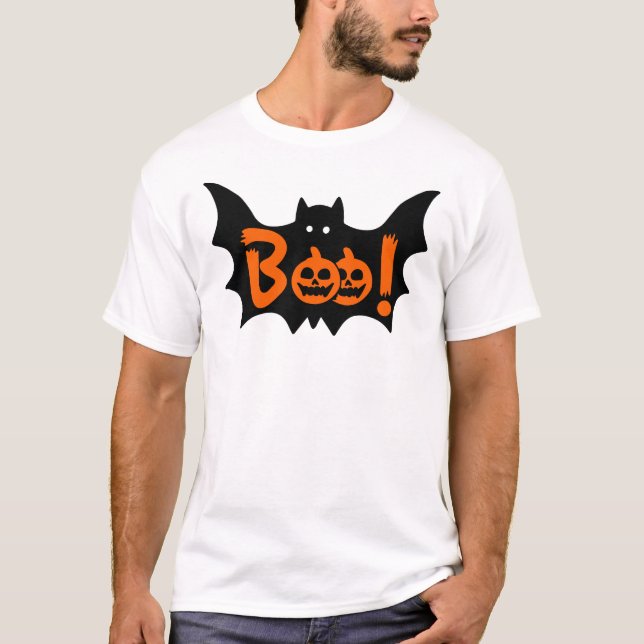 Boo Funny Halloween Geschenkideen T-Shirt (Vorderseite)