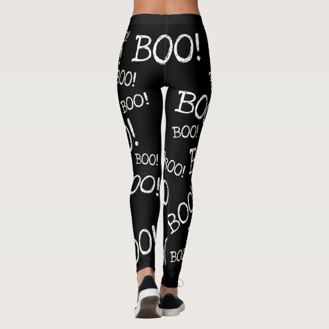 Boo! Funny Halloween Ghost Boo Hintern Leggings (Rückseite)