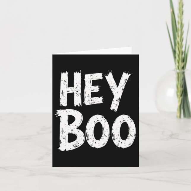 Boo Funny Halloween Ghost Karte (Vorderseite)