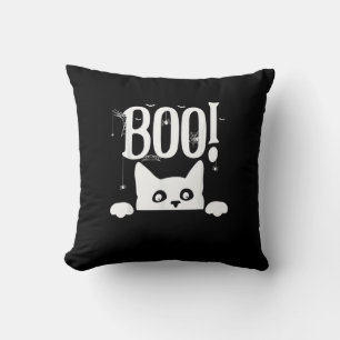 Boo! Funny Hiding Peekabo Beängstigend Halloween Kissen