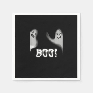 Boo! Funny Hiding Peekaboo Beängstigend Halloween Serviette