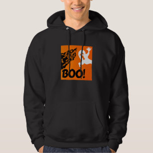 Boo! Funny Hiding Peekaboo Beängstigendes Hallowee Hoodie