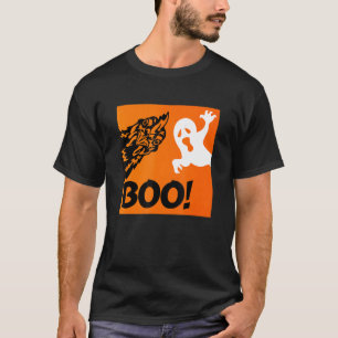 Boo! Funny Hiding Peekaboo Beängstigendes Hallowee T-Shirt