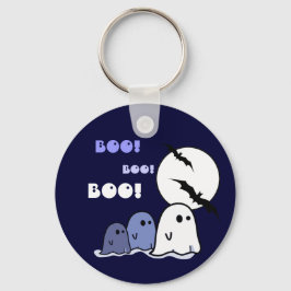 Boo! Funny Little Ghosts Halloween-Geschenk Schlüsselanhänger