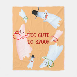 BOO Funny Niedlich Little Ghost Halloween Baby Kin Fleecedecke