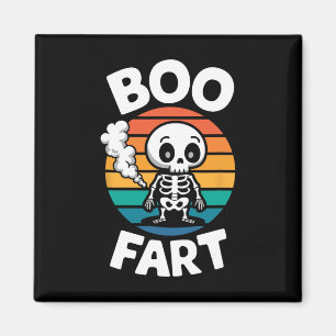 Boo Furz Funny Farting Skelett zu Halloween Magnet