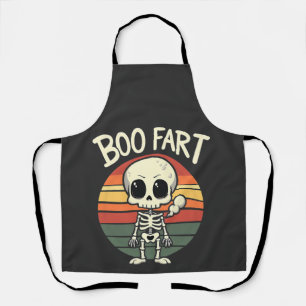 Boo Furz Funny Spooky Pastel Ghost Goth Retro Schürze