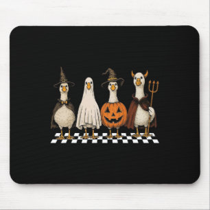 Boo Geist Gans Vintage Halloween Gans Kürbis Gans Mousepad