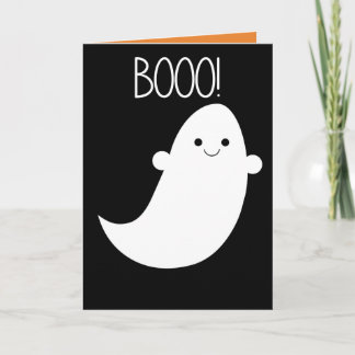 Boo! Geist-Halloween-Karte Feiertagskarte