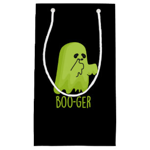Boo-ger Funny Halloween Booger Ghost Pun Dark BG Kleine Geschenktüte