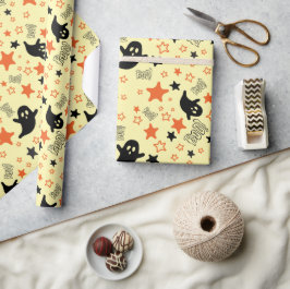 Boo! Gespenster und Sterne Nahtlose Wrapping Paper Geschenkpapier