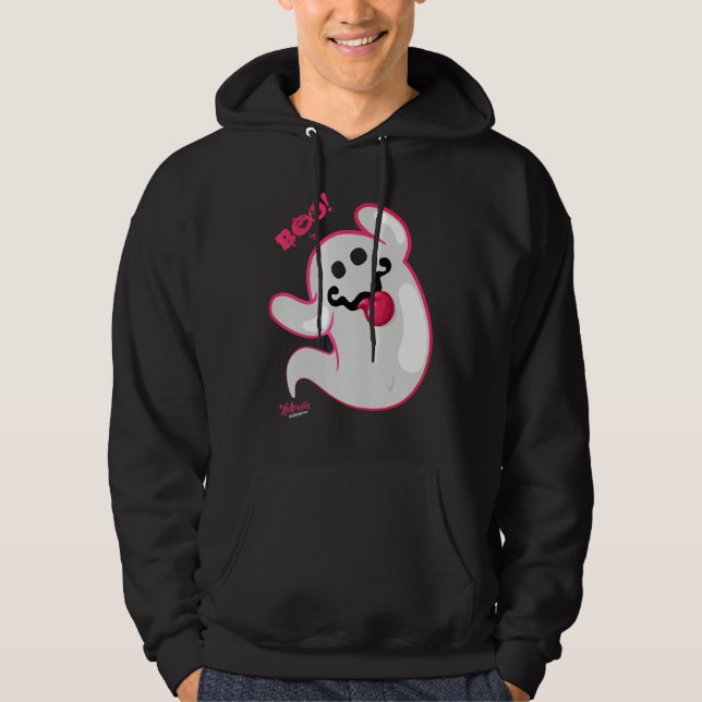 Boo Ghost Bats Spider Creepy Halloween Hoodie (Vorderseite)