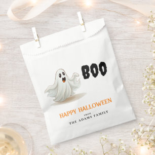 Boo Ghost Custom Familienname Happy Halloween Geschenktütchen