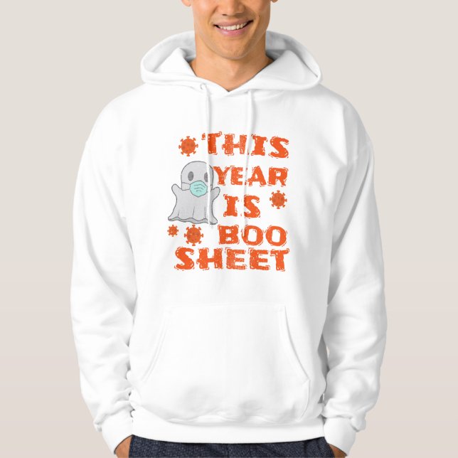 Boo Ghost Halloween Hoodie (Vorderseite)