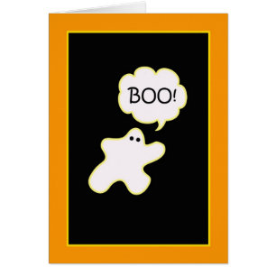 Boo! Ghost Halloween-Karte