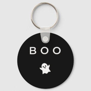 BOO Ghost Halloween Subtile Minimal Fall Fun Trick Schlüsselanhänger