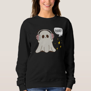 Boo Ghost Musical Halloween Sweatshirt