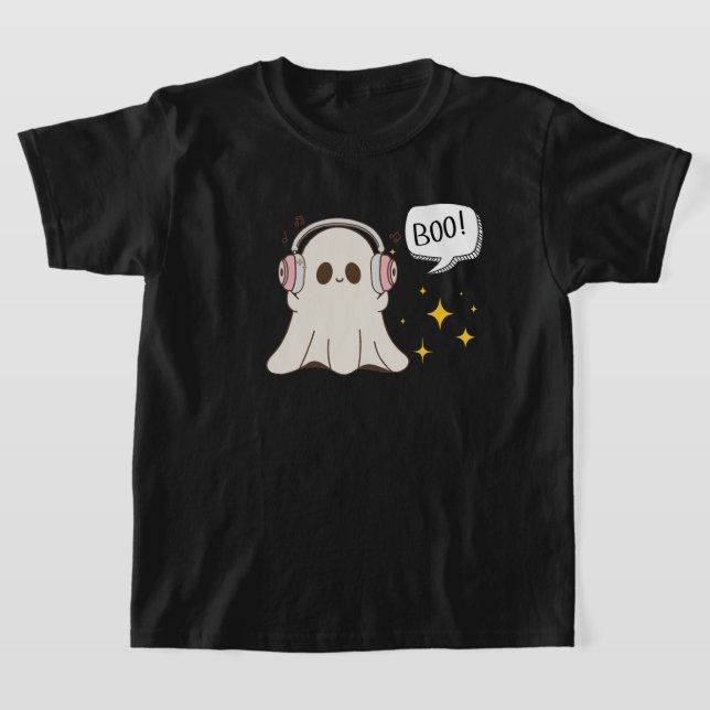 Boo Ghost Musical Halloween T-Shirt (Ablage )