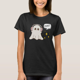 Boo Ghost Musical Halloween T-Shirt