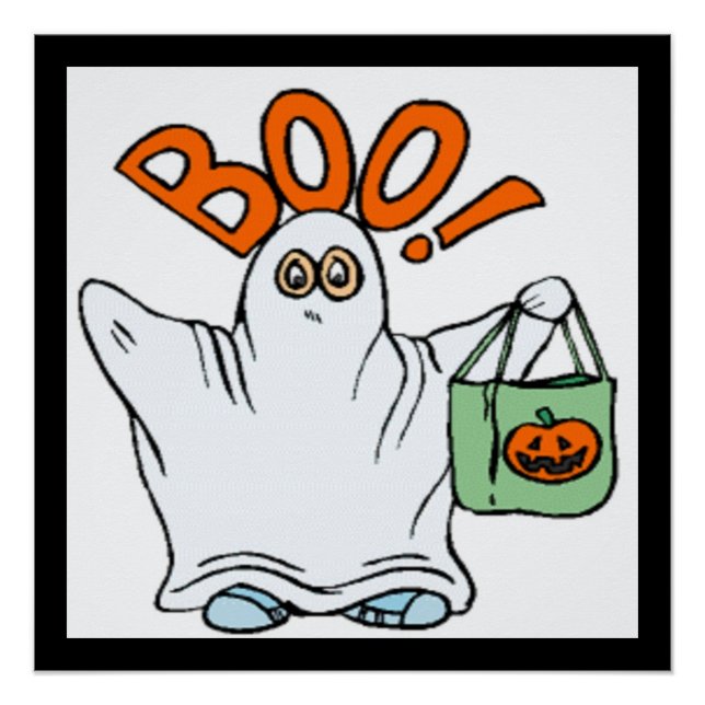 BOO ! GHOST POSTER (Vorderseite)