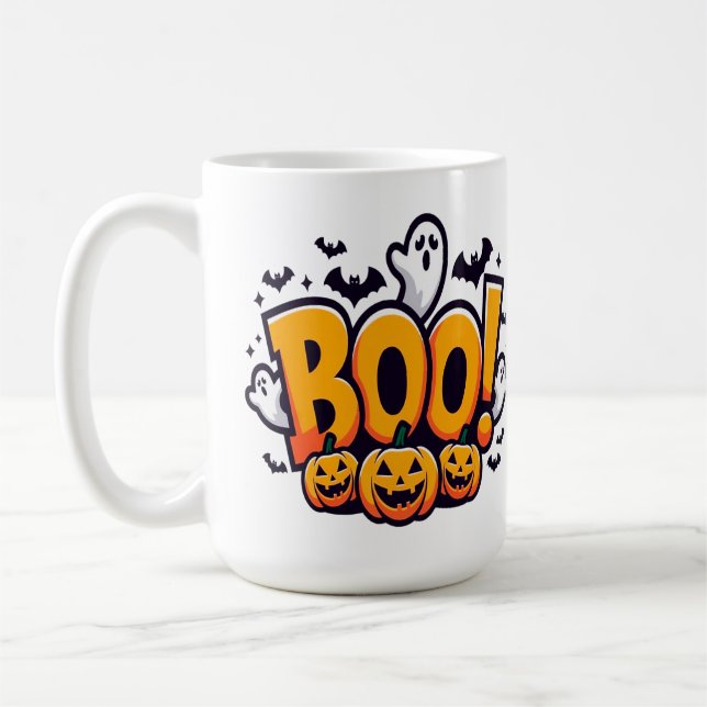 Boo ghosts halloween  kaffeetasse (Links)