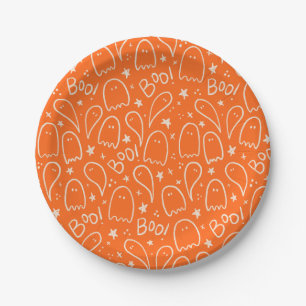 Boo Ghosts Halloween-Party Pappteller