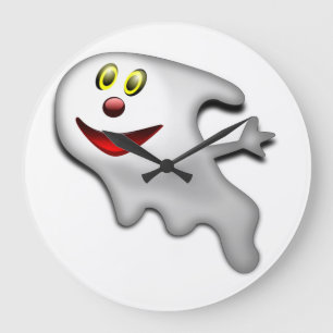 BOO ! GLÜCKLICHES HALLOWEN GROßE WANDUHR