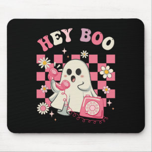 Boo Groovy Niedlich Ghost Funny Halloween Frauen K Mousepad