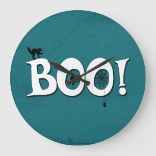 Boo! Große Wanduhr