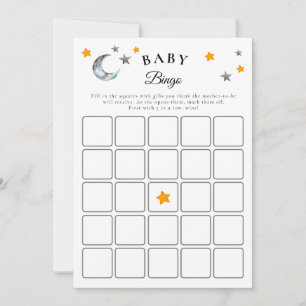 Boo Halloween Baby Shower Baby Bingo Game Card Einladung
