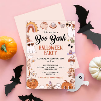 Boo Halloween Bash Party Einladung
