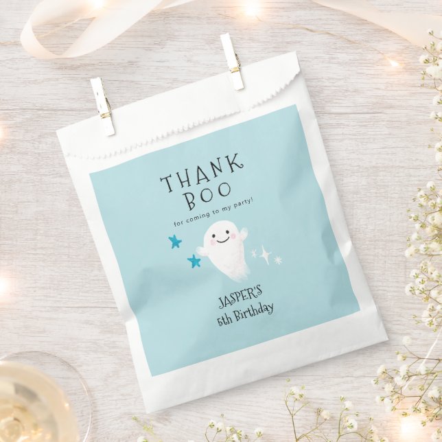 Boo Halloween Boy Birthday Party Geschenktütchen (Ausgeschnitten)