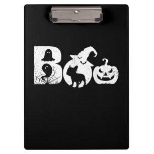 Boo Halloween Costume Französisch Bulldog Geschenk Klemmbrett