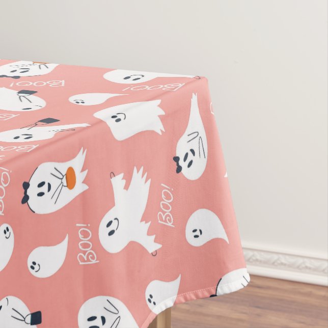 Boo Halloween Cute Ghosts  Tischdecke (Beispiel)