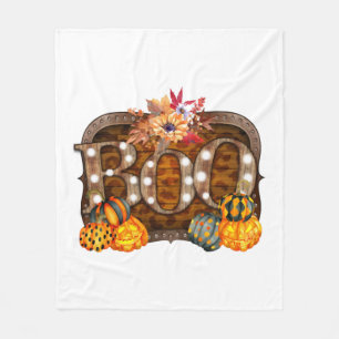 Boo Halloween Fleecedecke
