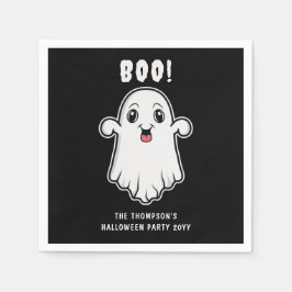 Boo Halloween Ghost benutzerdefinierter Text schwa Serviette