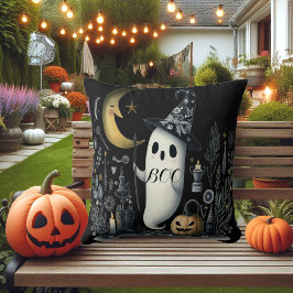 Boo Halloween Ghost Black Night Halbmond Jack Spaß Kissen