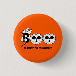 BOO! Halloween Ghost Button Abzeichen