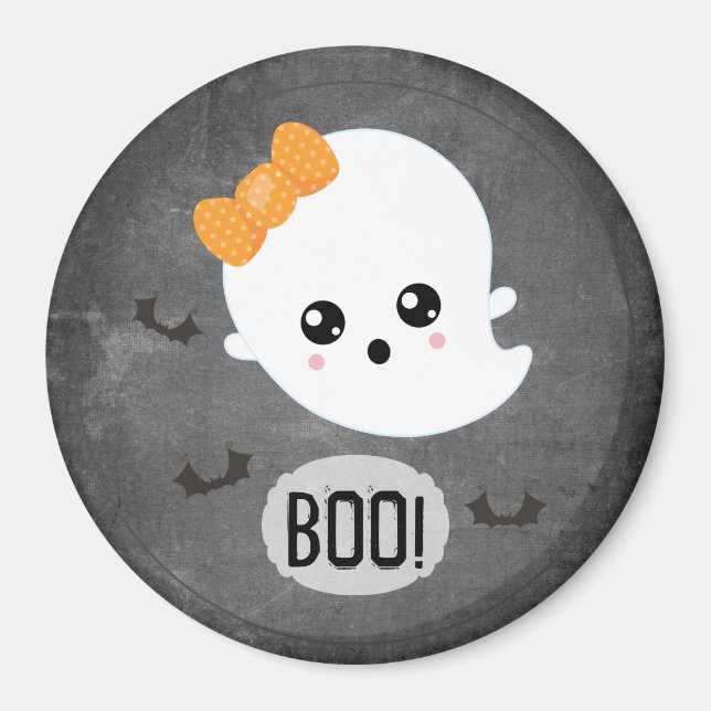 Boo Halloween Ghost Magnet (Vorne)